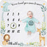Safari Baby Monthly Milestone Blanket for Boy and Girl, Gift for Baby