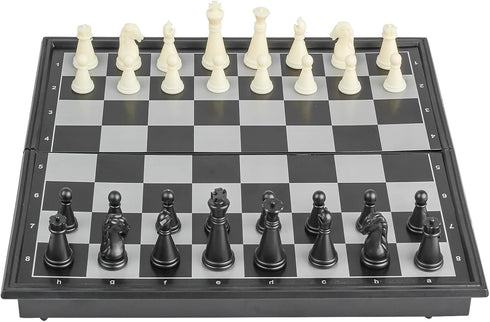 Travel Chess Set Magnetic Portable Folding Chess Board, Small 7.6 Inch