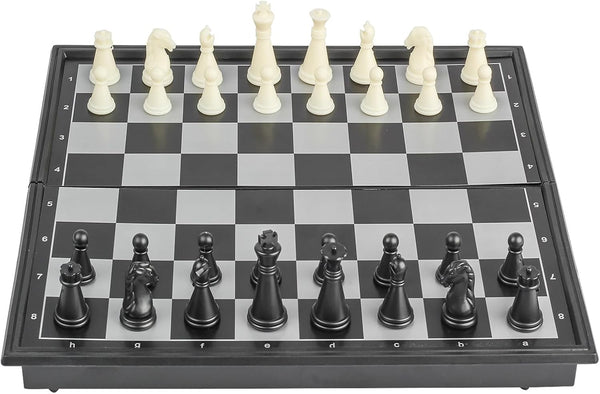 Travel Chess Set Magnetic Portable Folding Chess Board, Small 7.6 Inch
