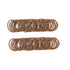 100 Pcs Baby Girls Hair Ties, No Crease Elastic Ponytail Holders for Thin Hair (2 mm x 2.5 cm, Light Brown)