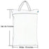 Large Gray Reusable Wet Dry Bag for Cloth Diapers and Swimsuits