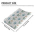KuphiL10C Girls-16x32 Cute Watercolor Dragon Castle Pattern Baby Changing Pad Cover, Unisex Dragon Moon Star Cloud