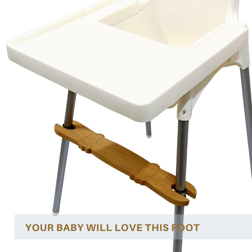 K&G foot rest High Chair Footrest, Adjustable Non-Slip Natural Wooden Foot Rest for Baby HighChair Footrest, Foot Rest