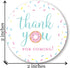 40 cnt Donut Birthday Party Thank You Favor Stickers