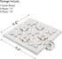 NIKKY HOME Acrylic Tic Tac Toe Wood Board Game, Classic Decorative Travel Game for Family