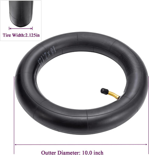 10x2 Inner Tubes, 10'' x 1.95/2.125 Premium Quality Butyl Rubber Tire Tubes for Bike Schwinn Trike Roadster/Tricycle (2