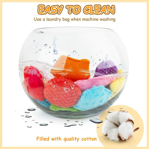 teytoy Texture Sensory Bean Bags Toys for Autism, 12 Fidget Sensory Shape Toys for Infant Development