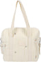 Large Diaper Bag Tote, Cotton Cute Diaper Bag with Stroller Hooks, Portable