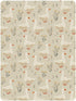 miaozhen 1 Pack 52x28 Cotton Baby Crib Sheets Comfy Breathable Cute Cartoon Garden Gooses Beige Unisex Child Crib