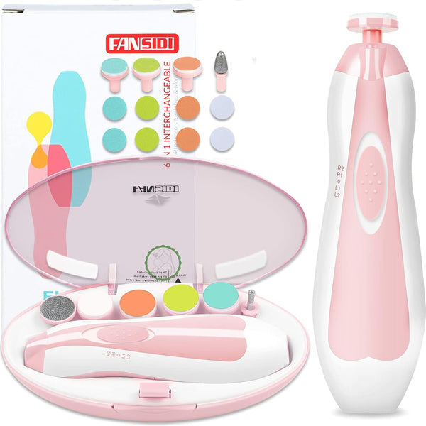 FANSIDI Baby Nail File Electric Nail Trimmer Safe Baby Nail Clippers Manicure