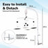 Pack Montessori Mobile, Black and White Baby Crib Mobile, Neutral Nursery Mobile Decoration for N Play, for Baby Boy