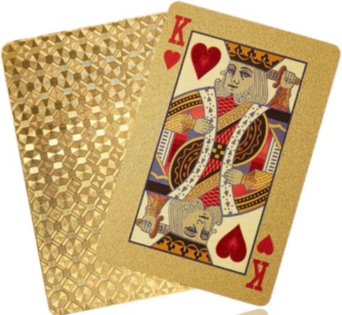 Gold Diamond Playing Cards - Durable and Waterproof, Perfect for Magic, Poker, Parties, Memorable Gifts