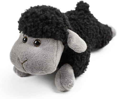 Sheep Lamb Plush, Soft Cute Black Lamb Plush Toy, Children's Sheep Plush Toys, Gifts Children Prone Position 8.5inch