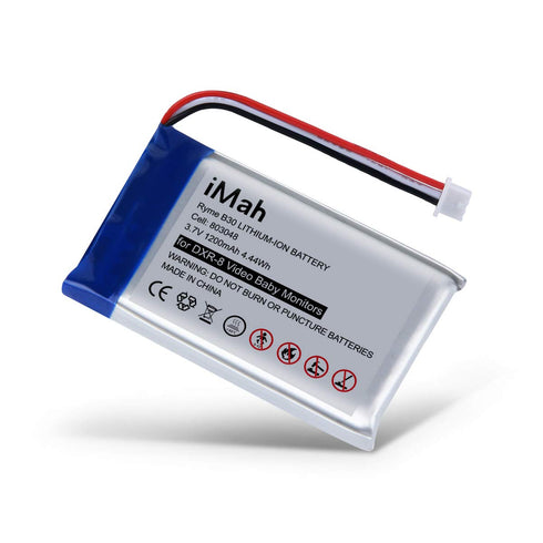 Replacement Battery for Infant Optics DXR-8 Baby Monitor, Sp 803048 3.7V 1200mAh Lithium-ion, Pack of 2