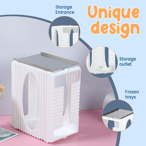 Kandishiex US Breastmilk Storage Container Health Milk Freeze Organizer First-in First-Out Breast Milk Storage Tower