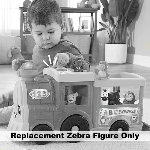 Replacement Zebra Figure for Fisher-Price Little People - Big ABC Animal Train Playset, HCL79 and GFL22