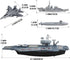 28 Inches deAO Aircraft Carrier Toy Army Men with Scale Model Warplanes Warships Military Vehicles Battleship Planes