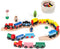 Joqutoys 31 PCS Wooden Train Cars - Magnetic Train Set Includes 15
