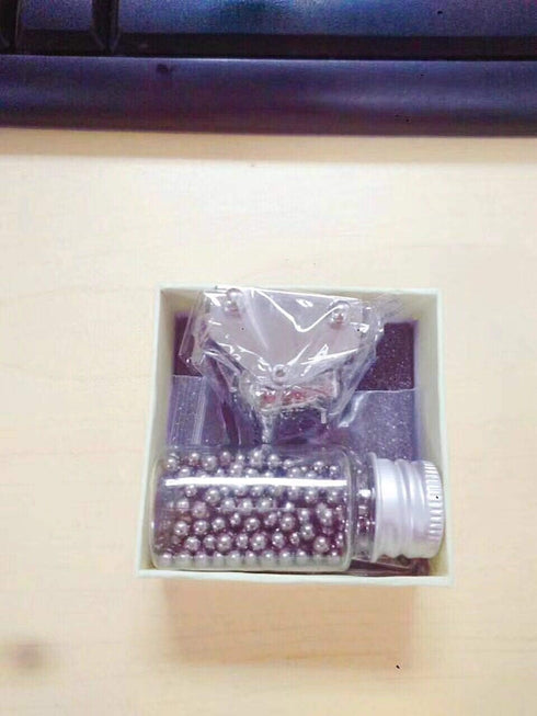 TIETHEKNOT Mini Pocket Artillery Cannon Military Model Kits - Metal Big Gun with Pellets for Decoration Collection