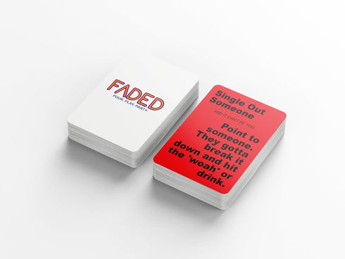 Faded: Hilarious Drinking Game for Adults - Get Your Party Lit and Make Every Gathering Memorable