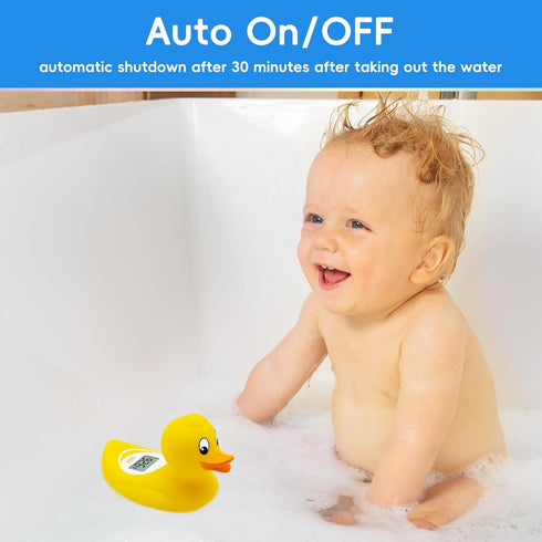 b&h Digital Duckling Baby Bath Thermometer, Infant Safe Floating Water Temperature Toy, BPA-Free, Easy to Read