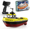 RC Boat, 1/72 2.4Ghz RC Tugboat for Pools and Lakes, High-Speed Remote