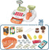 yoliyogo Playset Pretend Play Cash Register Toy with Functional Caculator Cashier Scanner Toy Supermarket with Simulate