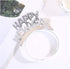 Soochat Happy New Year Headband Tiara, New Years Eve Party Supplies, Gold Silver Black (12 Pieces)