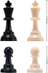 Amerous Chess Pieces, Chessmen with 3.75” King Height, Figurine Chess Pawns for Chess Board Game - Pieces Only