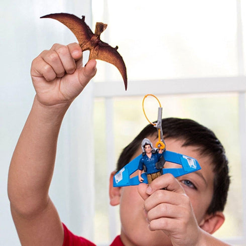 Schleich Dinosaurs, Dinosaur Gifts for Boys and Girls, Jetpack Chase Playset with Tupuxuara Toy, 7 Pieces, Ages 4+