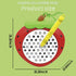 Unremittingly 3In1 Strawberry Dolphin Turtle Magnetic Drawing Board for Kids & Toddlers with Beads and Magnet Stylus