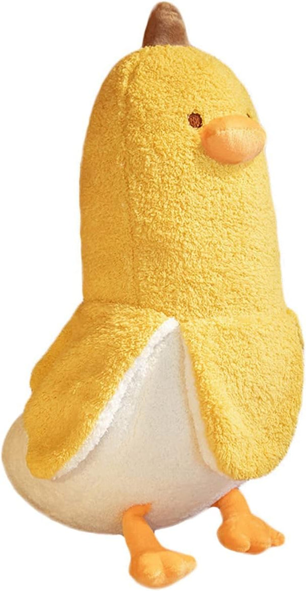 Banana Duck Plush Toy 35.5'', Cute Big Banana Stuffed Animal, Duck Plushie Long Pillow, Funny Hugging Cushion Gifts for