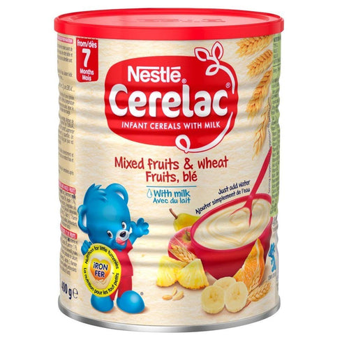 Cerelac Nestle , Mixed Fruits and Wheat with Milk, 14.1 Ounce Can