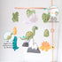Pack Dinosaur Baby Crib Mobile, Dino Baby Mobile, Neutral Nursery Mobile Decoration for N Play, for Baby Boy & Girl