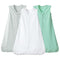 david's kids 3 Pack 100% Cotton Baby Sleep Sack, 6-12 Months, Soft Wearable Blankets with 2-Way Zipper, White & Grey &