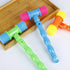 NUOBESTY 8 Pcs Hammer Pounding Toys, Plastic Squeaky Hammer Musical Pounding Toy Educational Toys in Random Color