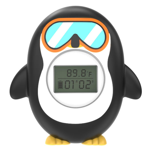 Bath Thermometer for Baby, Safety Floating Water Temperature Gauge with Battery Power Display Feature