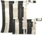 GakkiGii Dark Stripes Wet Dry Bag with Zippered Cloth Diapers, Reusable Wet Bag