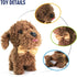 WEofferwhatYOUwant Plush Electronic Labradoodle Dog - Adorable Goldendoodle Puppy that Walks, Barks, and Cuddles (Ages