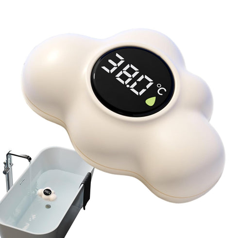 Generic Bathtub Temperature Gauge, Waterproof Floating Sensor, Cloud Shape Digital Thermometer, Led Display Safety