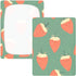 Bseiialft 52 28 Strawberries Green Crib Sheets for Boys Girls Soft and Breathable Cotton Baby Sheets for Standard Crib