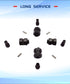 Aluminum Alloy 7mm RC Wheel Hex Hub Spacer with 9.5mm Offset Extension 4Pcs for AXIAL SCX24