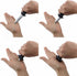 2 PCS Retractable Knife Joke Trick Halloween Props, Disappearing Dagger Fake Plastic Blade
