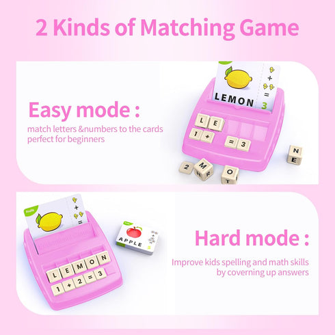 3-8, 4-7 3 4 5 6 7 8 DEGIDEGI Educational Toys for Kids Ages Matching Letter Spelling Game ABC Learning, Learning Toys