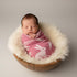 Cozy 30x40 Baby Knit Blanket Soft Cotton Blend with Rabbit and Carrot Design Lightweight Infant Toddler Swaddle Nursery