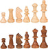 Gugertree Wood Weighted Chess Pieces with 3.5 Inch King, Pieces Only, No Board