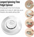 FREELOVE Metal Fidget Spinner for Adults, Stainless Steel Heavy Spinning Toys, Small Mini Fox Hand Gyro, Silver