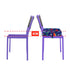 Dining Chair Heightening Cushion, Portable Adjustable Highchair Booster for Baby Toddler Kids, Dark Blue