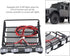 RC Car Roof Rack, Middle Size Luggage Carrier with Quadrate LED Lights for SCX10
