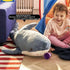 XIYUAN 39.3-Inch SharkPlush Toy Giant SharkStuffed Animal Soft SharkPillow Cushion Shark Plush Pillow Chubby Stuffed